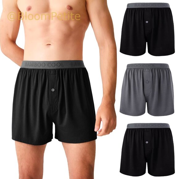 Bamboo Viscose Boxer Shorts Soft Comfortable Breathable Tagless